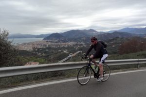 Vorbereitung auf den Ötztaler Radmarathon - Oberhalb Rapallo in Ligurien